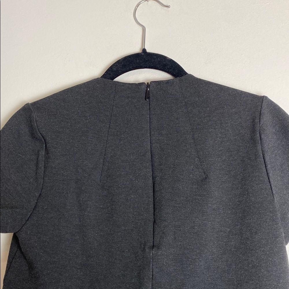 Spanx The Funnel Neck Top Charcoal Short Sleeve Size XS - Picture 9 of 9